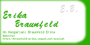 erika braunfeld business card